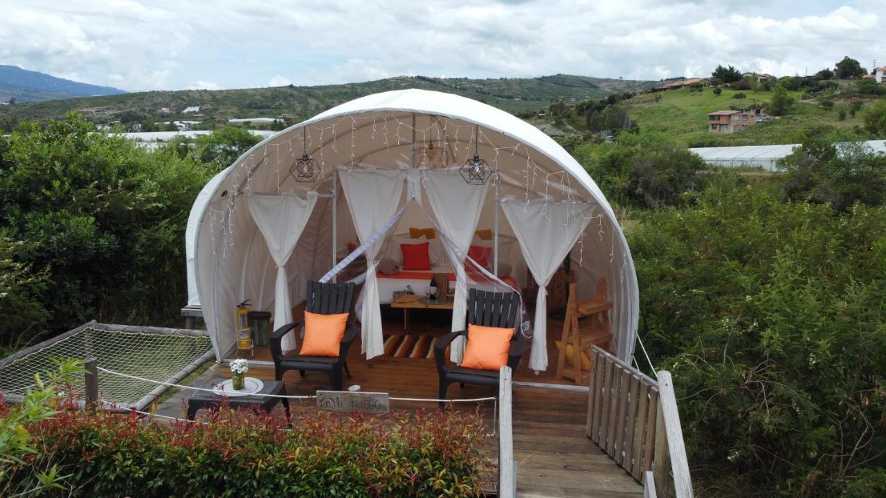 Origen Glamping En Вілья-де-Лейва Екстер'єр фото